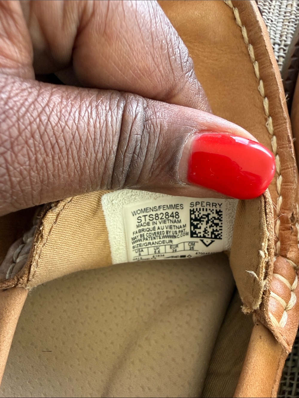 Sperry Women’s Cognac Leather Penny Loafers - Picture 5 of 6